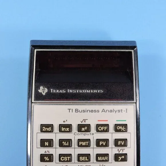 Vintage Texas Instruments Calculator Business Analyst - For Repair, Battery Dead - Picture 4 of 13